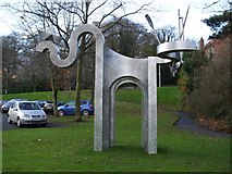 J3371 : Modern sculpture, Belfast (3) by Kenneth  Allen