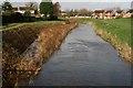 Flood in 2009: neat ! Portbury rhyne ditch expanded