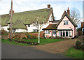 Thatched cottages on the village green