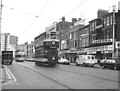 Tram near the Metropole, Blackpool