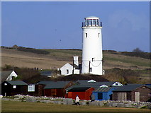 SY6868 : The Old Lower Lighthouse at Portland by Gillian Thomas