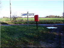 TM3169 : Pound Corner & Pound Corner Postbox by Geographer