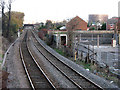 View from the footbridge at Bobbers Mill