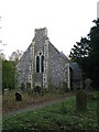 The western end of All Saints church, Waldershare