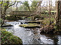 Footbridge and Ford on the edge of Todburn Wood