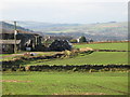 Farm buildings and fields at East Elrington