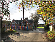 TM1686 : Tivetshall Primary School in School Road by Evelyn Simak
