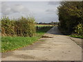 Track off the road to Hannington Wick