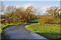 Driveway to site of converted barns - Carkeel Barns, Saltash