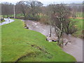 NZ6808 : River Esk in spate at Castleton (view up-stream) by Philip Barker