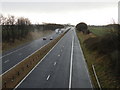 Wet Day on the A1M In County Durham