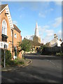 Looking from Station Road towards the parish church