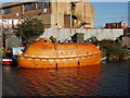 Oil platform escape pod  . . on the canal!