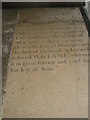 Poignant floor memorial within St Peter and St Paul, Godalming