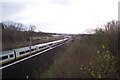 Channel Tunnel Rail Link and Eurostar Train heading to Ashford