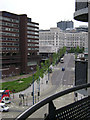 Masshouse Lane climbs to Old Square B4