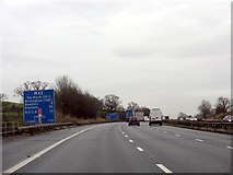 SP0473 : M42 Motorway Climbs Away From Junction 2 by Peter Whatley