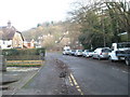 Muddy gutter in Catteshall Lane