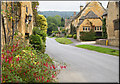 Stanton Village, the road leading to the Local Pub