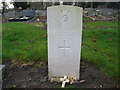 NZ3364 : Commonwealth War Grave in Jarrow Cemetery (WW2-10) by Vin Mullen