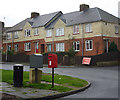 Postbox and houses, Mitchell Avenue