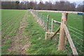 Footpath junction near Worten House