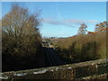 Railway from Hale Hill bridge