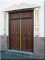 Doorway to the Shree Swaminarayan Mandir Temple - Cardiff