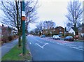 Road markings on Dowson Road