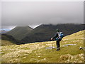 NN4120 : On the north ridge of Beinn Tulaichean by Karl and Ali