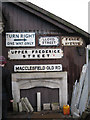 Street nameplates, reclamation yard, Macclesfield