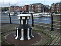 Mooring bollard at Swansea marina