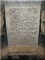 Detail on monument in All Saints church, Waldershare