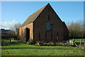 Red-brick barn in Stoke Orchard