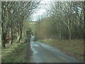 Road drops towards Naunton