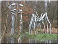 Sculpture on  The Great Aycliffe Way