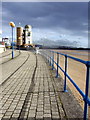 Looking east along the prom