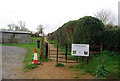 Kissing gate at the entrance to Bearsted Woodland Trust