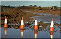 Cones, water and tippers