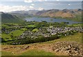 View across Keswick from Latrigg Summit