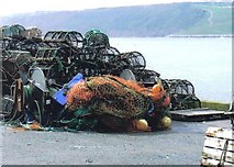 TA0488 : Lobster pots - Scarborough harbour by Hugh Chappell