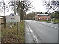 Entrance to Toft, on the A50