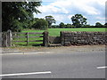 Old stone stile alongside the B5130