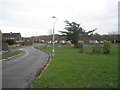 Looking along Dell Dell towards the playpark