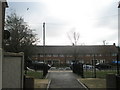 Emerging from the path from Abbeydore Road onto Allaway Avenue