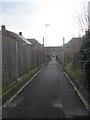 Alley from Bromyard Crescent to Allaway Avenue