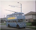 Walsall trolleybus in Sneyd Hall Road