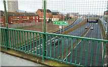 J3374 : The Westlink, Belfast (10) by Albert Bridge
