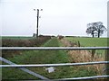 Fenced in footpath