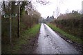 TQ8536 : Footpath crosses Gribble Bridge Lane by David Anstiss